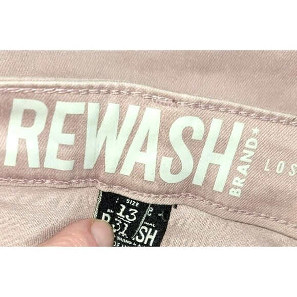 NWOT Rewash Blush Pink Jeans - Size 13 - Picture 9 of 10